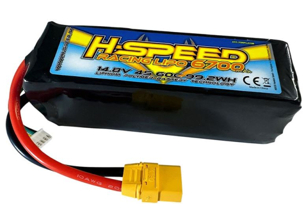 HSPLI012 Lipo/Car 14,8/6700 H-Speed60C SC XT90/XH